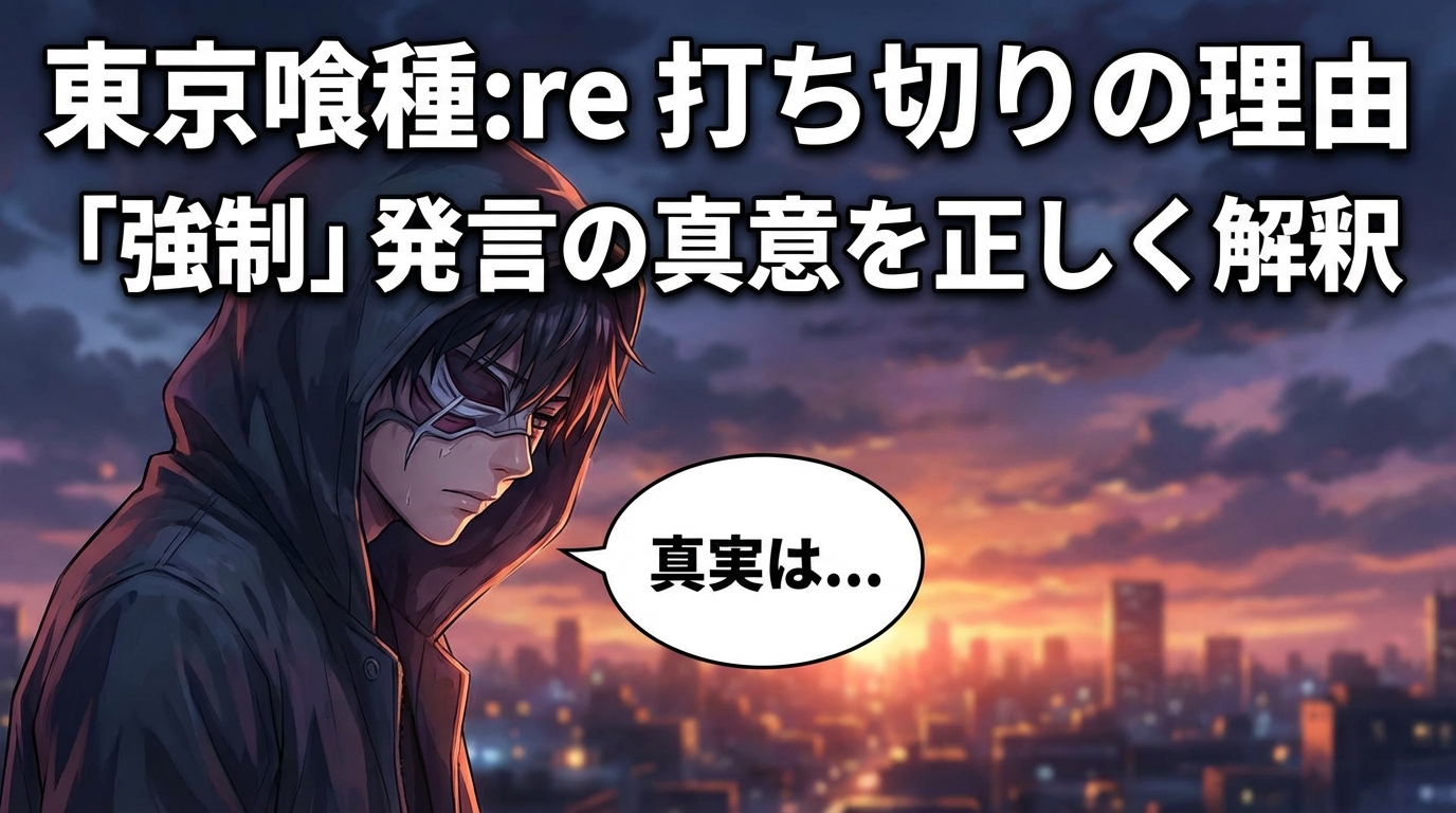 東京グール:reの打ち切り理由