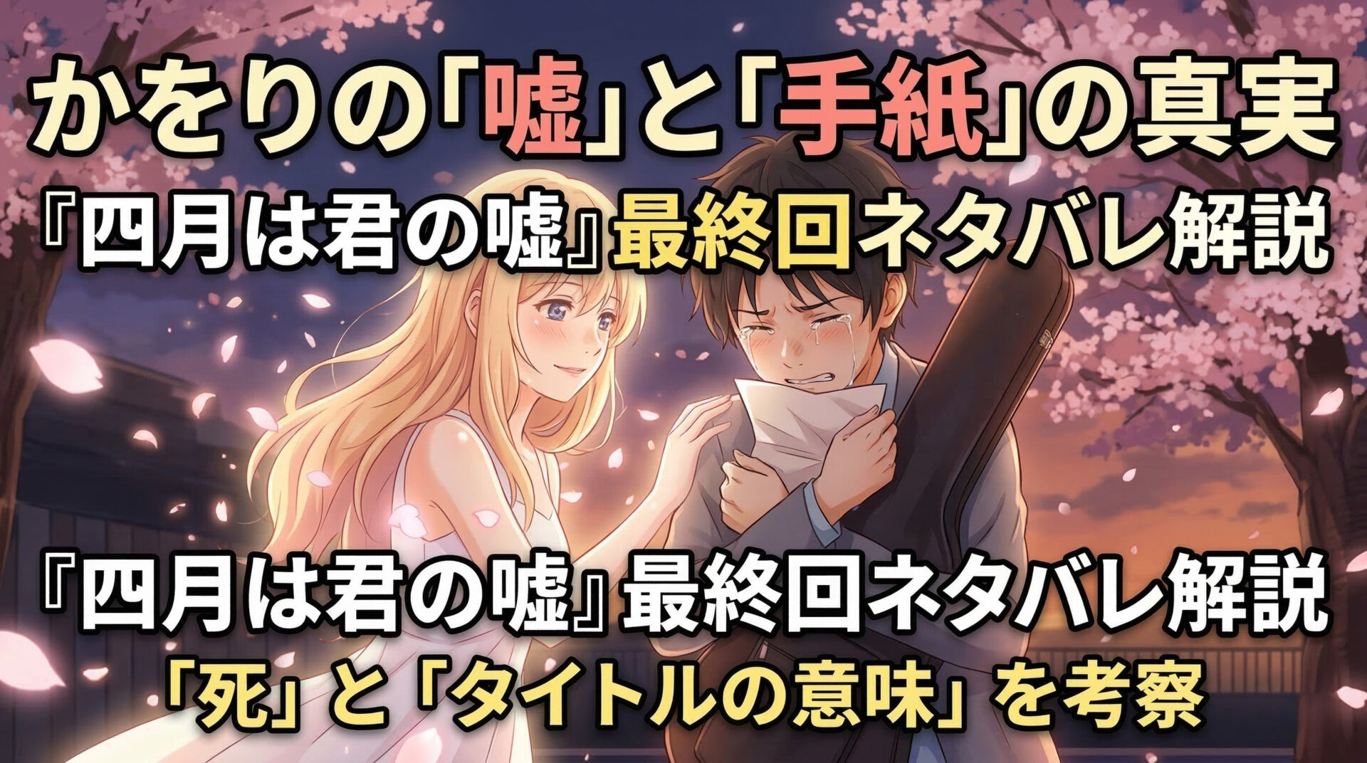 四月は君の嘘ネタバレ