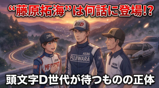 藤原拓海は何話に登場する？頭文字D世代が待つものの正体