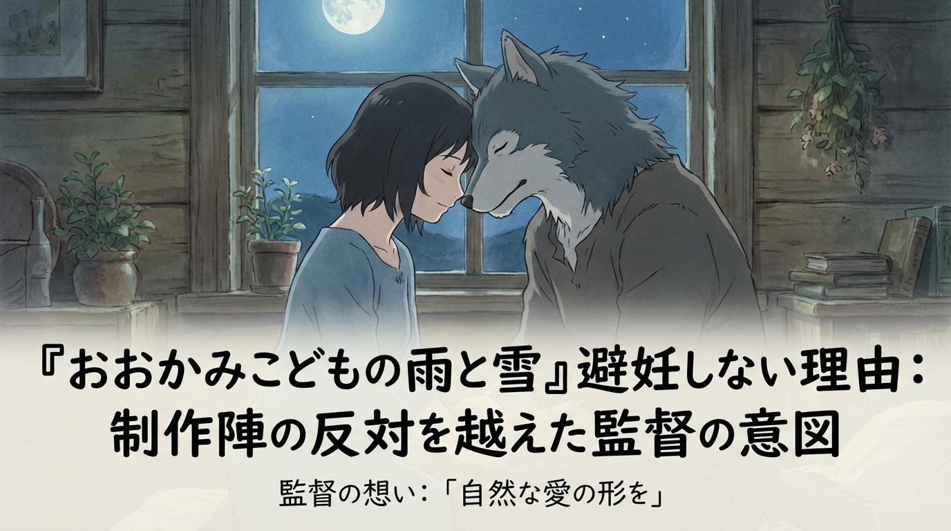 おおかみこどもの雨と雪の避妊しなかった理由