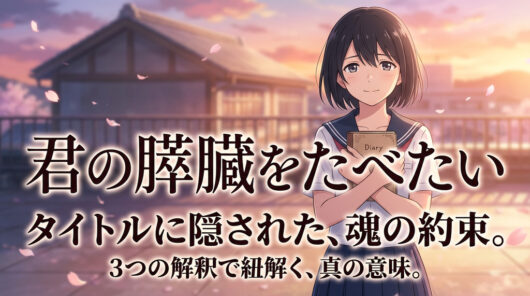 タイトル「君の膵臓をたべたい」の本当の意味