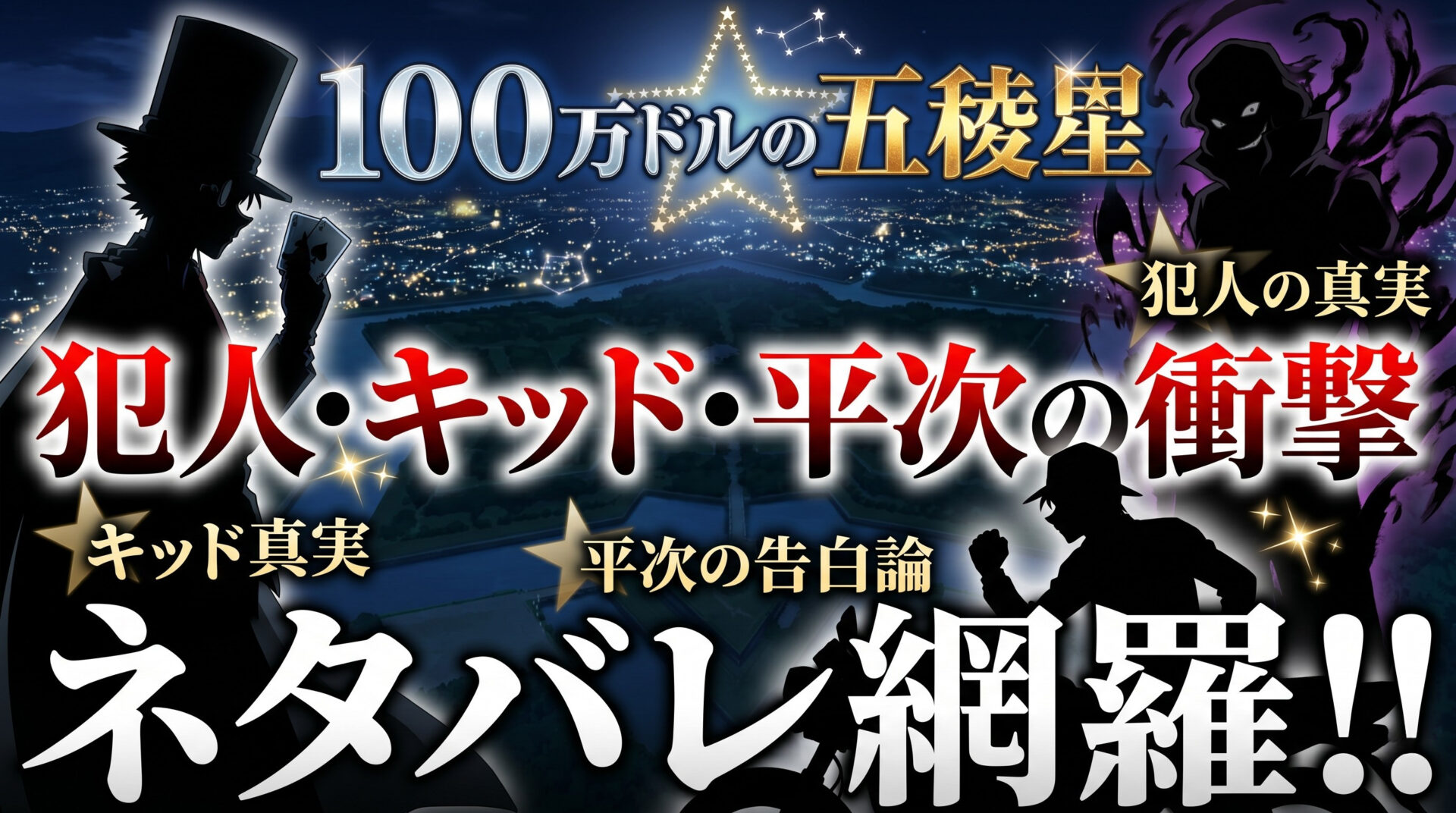 100万ドルの五稜星 犯人・ネタバレ・キッド真実｜平次の告白論